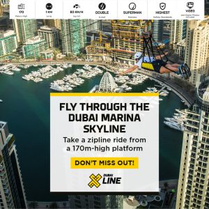 XLine Dubai Marina - The Longest Urban Zipline in The World XDubai Attractions